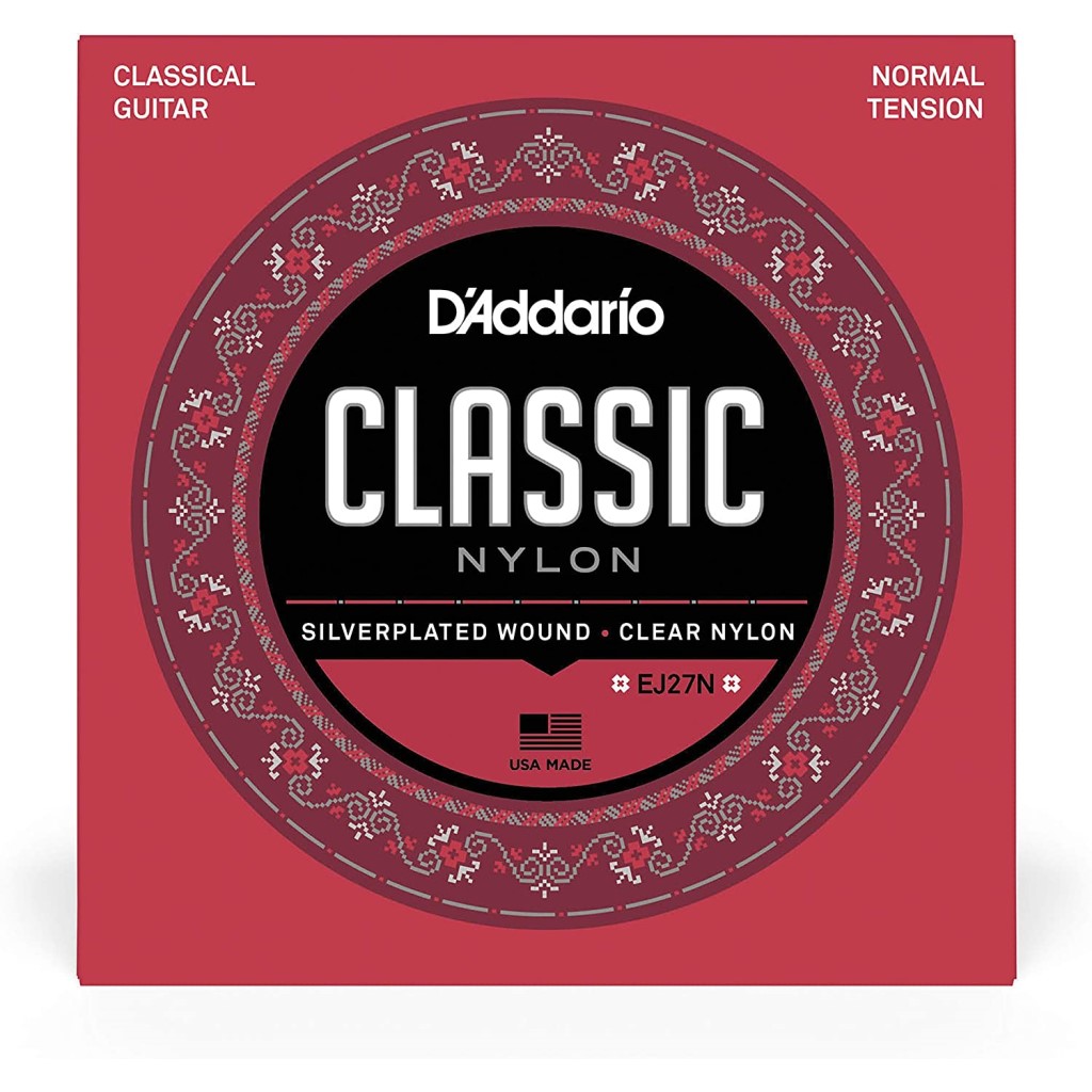 D Addario EJ27N Classic Nylon Normal Tension Classical Guitar