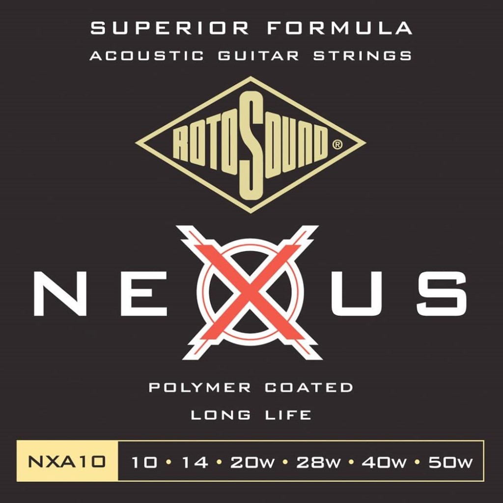 Rotosound NXA10 Nexus Polymer Coated Long Life Acoustic Guitar