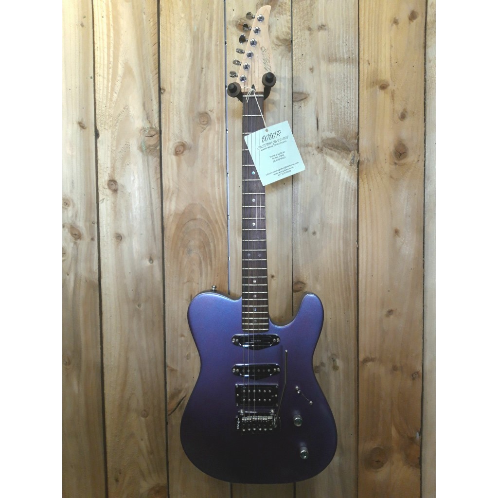 WWR Tone HHS T Style Electric Guitar in Metallic Purple Finish